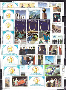 Узбекистан, 2006, 15 лет Независимости, Спорт. Футбол, Армия, 57 марок, 2 скана!